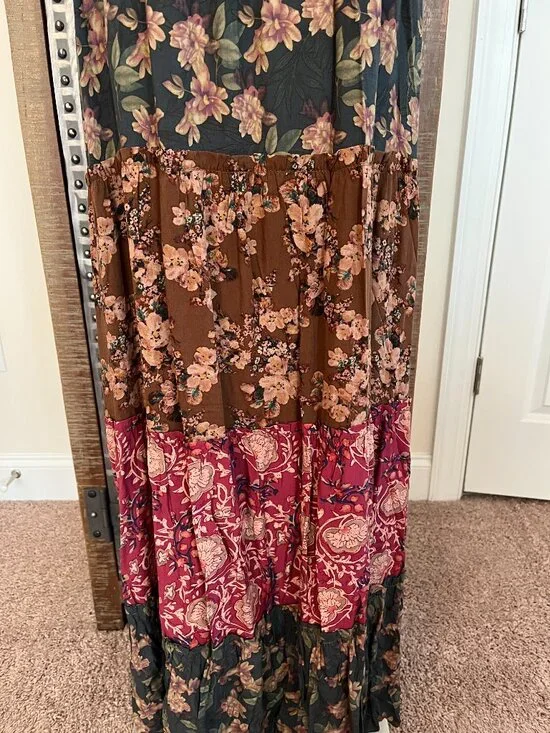 NWT Natural Life Berkley Maxi Dress in Mauve India Vines - M - Picture 11 of 14